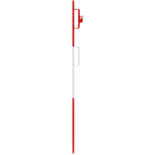 Batten post  20 x1400 mm | with 8 closed hooks | painted red / white